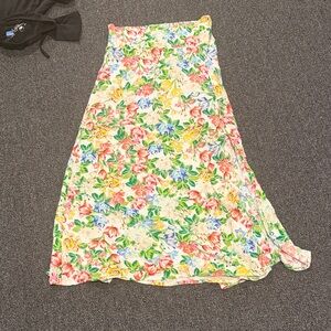 AFRM Colorful Floral Maxi Skirt